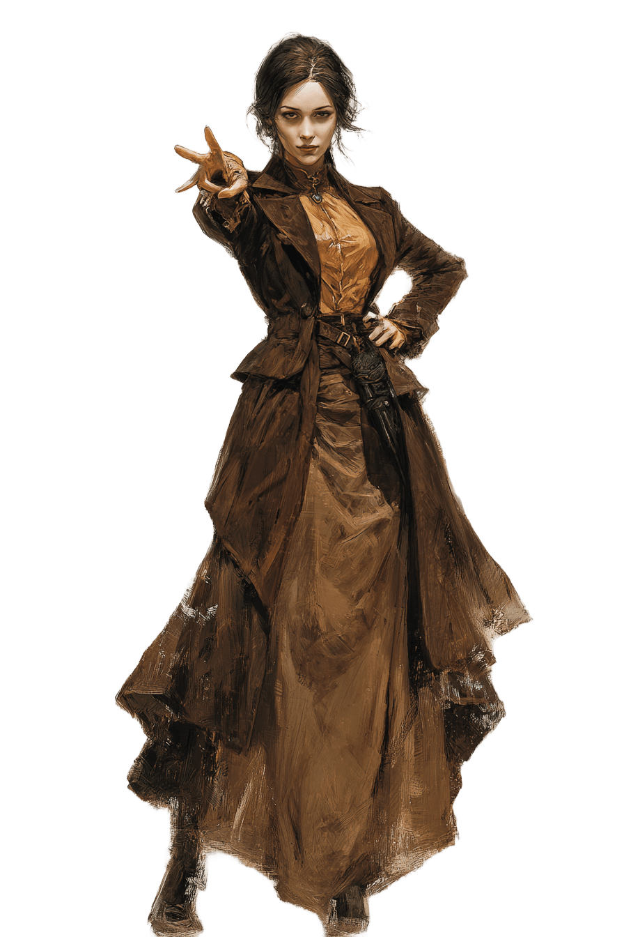 Femme brune elegante